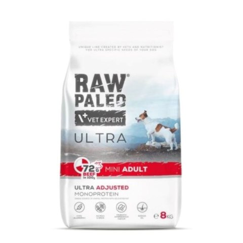 VetExpert Raw Paleo Ultra Beef Mini Adult - Karma sucha dla psów - 8kg VetExpert Raw Paleo Ultra Beef Mini Adult - Karma sucha dla psów - 8kg