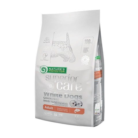 Nature's Protection White Dogs Grain Free Łosoś Adult Small and Mini Breeds 1.5kg Nature's Protection White Dogs Grain Free Łosoś Adult Small and Mini Breeds 1.5kg
