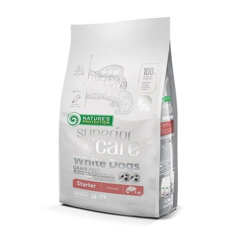 Nature's Protection White Dogs Grain Free Łosoś Starter All Breeds 1.5kg Nature's Protection White Dogs Grain Free Łosoś Starter All Breeds 1.5kg