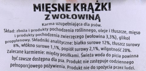 MACED MIĘSNE KRĄŻKI Z WOŁOWINĄ - przysmak dla psa - 500 G MACED MIĘSNE KRĄŻKI Z WOŁOWINĄ - przysmak dla psa - 500 G
