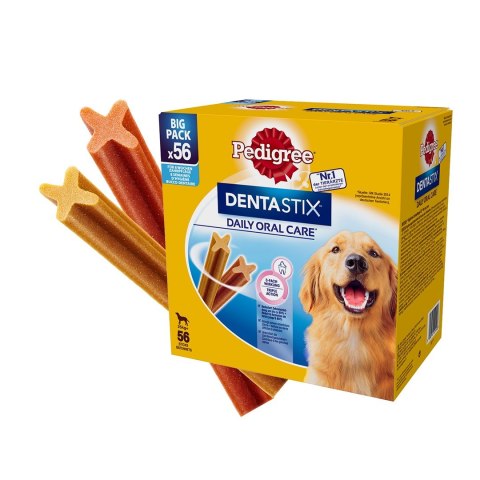 PEDIGREE Dentastix Maxi Big Pack 56 sztuk - przysmak dentystyczny dla psów ras dużych - 8x270 g PEDIGREE Dentastix Maxi Big Pack 56 sztuk - przysmak dentystyczny dla psów ras dużych - 8x270 g