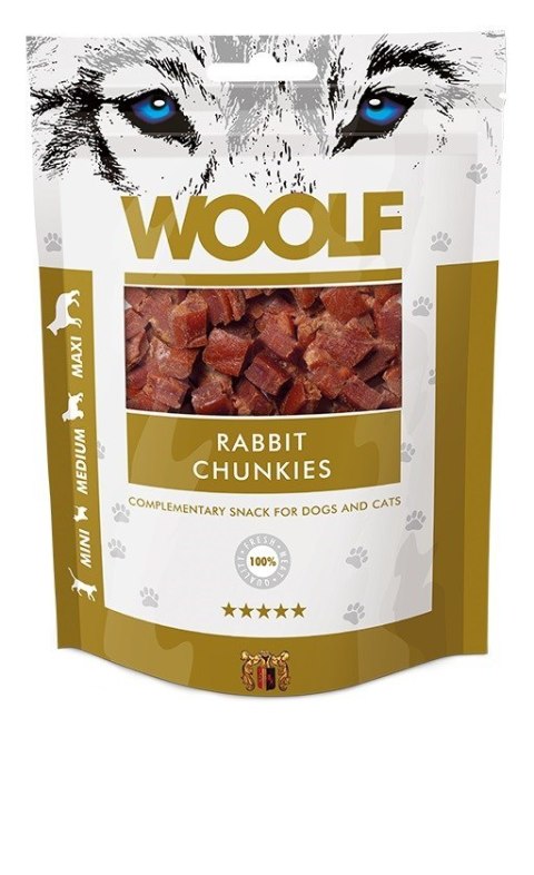 WOOLF Przysmak Rabbit Chunkies dla psa 100g WOOLF Przysmak Rabbit Chunkies dla psa 100g