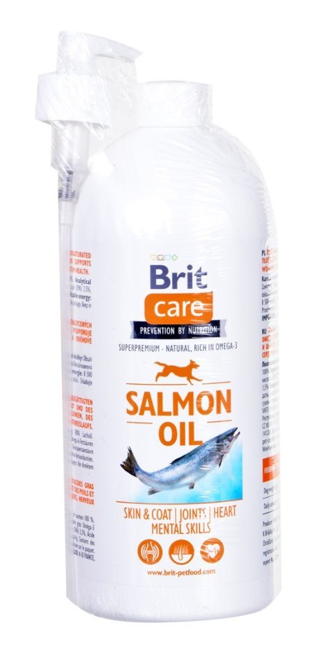 BRIT CARE Olej z łososia - suplement diety na sierść i skórę dla psów i kotów - 1000 ml BRIT CARE Olej z łososia - suplement diety na sierść i skórę dla psów i kotów - 1000 ml