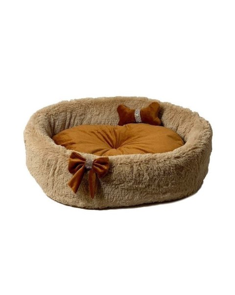 GO GIFT Kokardka camel L - legowisko dla zwierząt - 55 x 52 x 18 cm GO GIFT Kokardka camel L - legowisko dla zwierząt - 55 x 52 x 18 cm