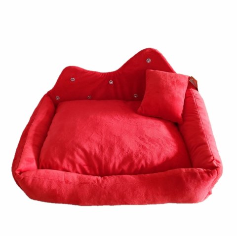 GO GIFT Prince czerwone XXL - legowisko dla zwierząt - 70 x 55 x 12 cm GO GIFT Prince czerwone XXL - legowisko dla zwierząt - 70 x 55 x 12 cm