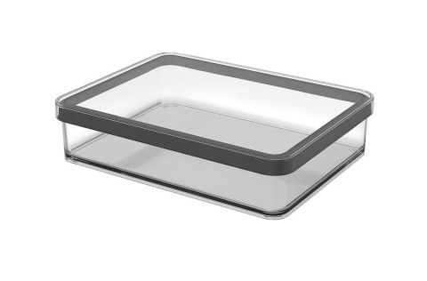 Rotho Pojemnik na przysmaki szeroki 1.0L LOFT transparentny/czarny Rotho Pojemnik na przysmaki szeroki 1.0L LOFT transparentny/czarny