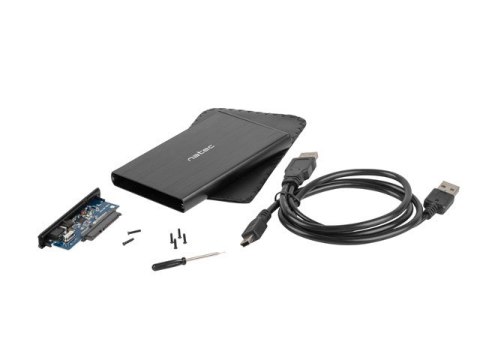 Obudowa na dysk NATEC Rhino NKZ-0275 (2.5"; USB 2.0; Aluminium; kolor czarny) Obudowa na dysk NATEC Rhino NKZ-0275 (2.5"; USB 2.0; Aluminium; kolor czarny)