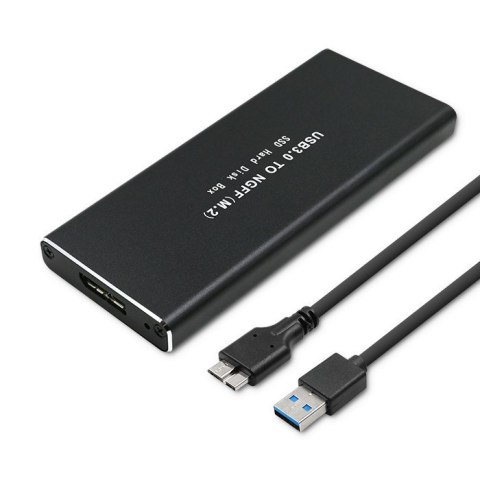 QOLTEC OBUDOWA DO DYSKÓW SSD M.2 SATA | NGFF | USB 3.0 QOLTEC OBUDOWA DO DYSKÓW SSD M.2 SATA | NGFF | USB 3.0