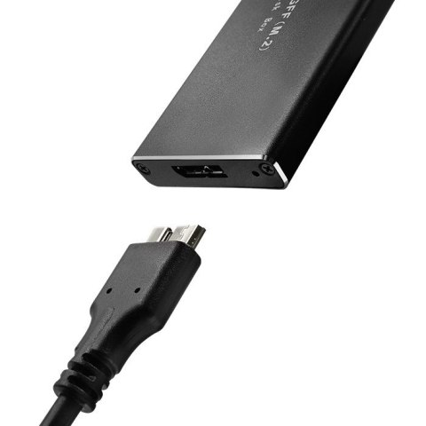 QOLTEC OBUDOWA DO DYSKÓW SSD M.2 SATA | NGFF | USB 3.0 QOLTEC OBUDOWA DO DYSKÓW SSD M.2 SATA | NGFF | USB 3.0