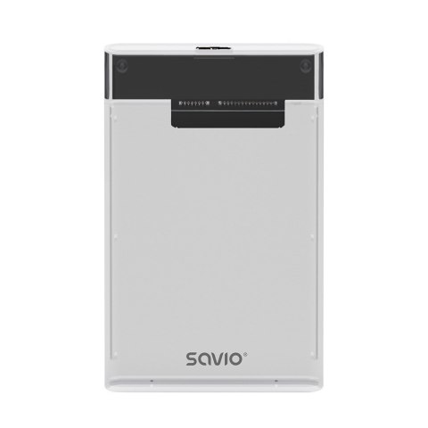 SAVIO ZEWNĘTRZNA OBUDOWA NA DYSK HDD/SDD 2,5", USB 3.0, TRANSPARENTNA, AK-66 SAVIO ZEWNĘTRZNA OBUDOWA NA DYSK HDD/SDD 2,5", USB 3.0, TRANSPARENTNA, AK-66