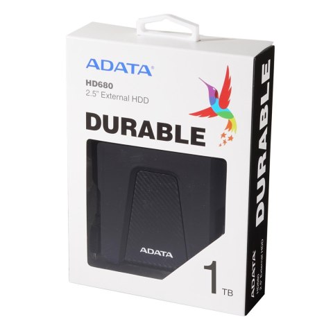 Dysk zewnętrzny HDD ADATA HD680 (1TB; 2.5"; USB 3.2; czarny) Dysk zewnętrzny HDD ADATA HD680 (1TB; 2.5"; USB 3.2; czarny)
