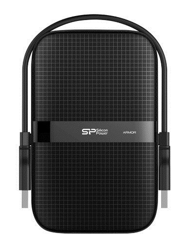 Dysk zewnętrzny HDD Silicon Power Armor A60 (2TB; 2.5"; USB 3.2; 5400 obr/min; Black; SP020TBPHDA60S3A) Dysk zewnętrzny HDD Silicon Power Armor A60 (2TB; 2.5"; USB 3.2; 5400 obr/min; Black; SP020TBPHDA60S3A)