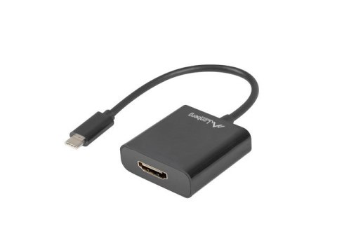 Adapter Lanberg AD-UC-HD-01 (USB typu C M - HDMI F; 0,15m; kolor czarny) Adapter Lanberg AD-UC-HD-01 (USB typu C M - HDMI F; 0,15m; kolor czarny)