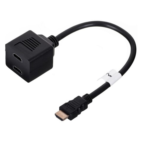 Splitter Lanberg AD-0019-BK (HDMI M - 2x HDMI F; 0,20m; kolor czarny) Splitter Lanberg AD-0019-BK (HDMI M - 2x HDMI F; 0,20m; kolor czarny)