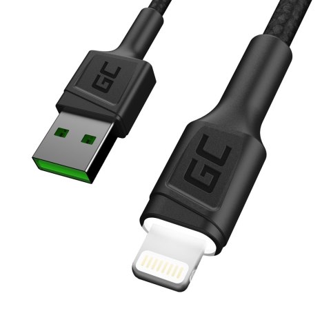GREEN CELL KABEL KABGC12 GC RAY USB - LIGHTNING 200CM, BIAŁY LED, SZYBKIE ŁADOWANIE GREEN CELL KABEL KABGC12 GC RAY USB - LIGHTNING 200CM, BIAŁY LED, SZYBKIE ŁADOWANIE