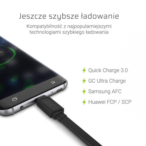 GREEN CELL KABEL USB - USB-C 25CM QUICK CHARGE 3.0 GREEN CELL KABEL USB - USB-C 25CM QUICK CHARGE 3.0