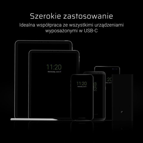 GREEN CELL KABEL USB - USB-C 25CM QUICK CHARGE 3.0 GREEN CELL KABEL USB - USB-C 25CM QUICK CHARGE 3.0