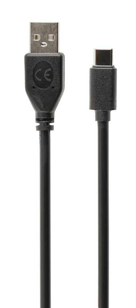 Kabel GEMBIRD CCP-USB2-AMCM-1M (USB 2.0 M - USB typu C M; 1m; kolor czarny) Kabel GEMBIRD CCP-USB2-AMCM-1M (USB 2.0 M - USB typu C M; 1m; kolor czarny)