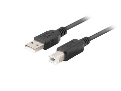 LANBERG KABEL USB-A->USB-B M/M 2.0 1M FERRYT CZARNY BOX CA-USBA-15CU-0010-BK LANBERG KABEL USB-A->USB-B M/M 2.0 1M FERRYT CZARNY BOX CA-USBA-15CU-0010-BK