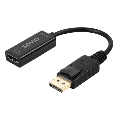 SAVIO ADAPTER DISPLAYPORT (M) V1.2 - HDMI A (F) V1.4, 4K AK-62 SAVIO ADAPTER DISPLAYPORT (M) V1.2 - HDMI A (F) V1.4, 4K AK-62