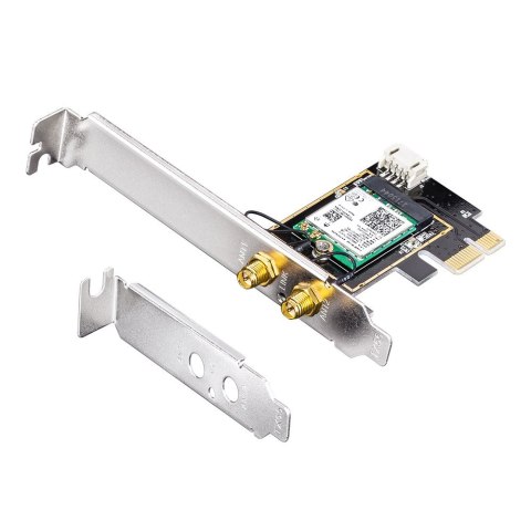 Karta sieciowa CUDY WE3000 AX5400 Wi-Fi 6 + BT 5.2 Intel AX210 PCIe Karta sieciowa CUDY WE3000 AX5400 Wi-Fi 6 + BT 5.2 Intel AX210 PCIe