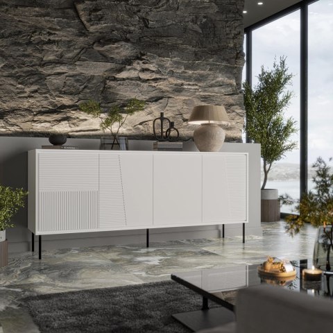 Komoda 4D ABI 200x45x88 biały mat Komoda 4D ABI 200x45x88 biały mat