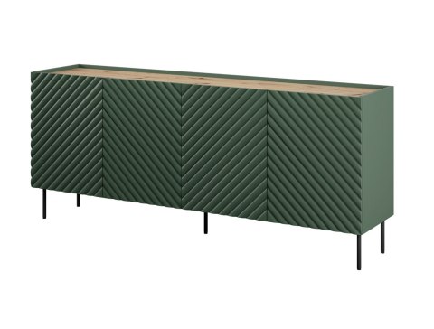 Komoda 4D2SZ ONDA 200x45xH85 zieleń Komoda 4D2SZ ONDA 200x45xH85 zieleń