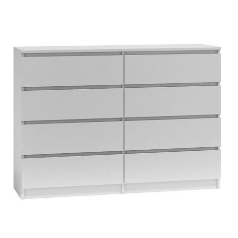 M8 MALWA KOMODA 140CM 8 SZUFLAD BIAŁY M8 MALWA KOMODA 140CM 8 SZUFLAD BIAŁY