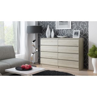 M8 MALWA KOMODA 140CM 8 SZUFLAD SONOMA
