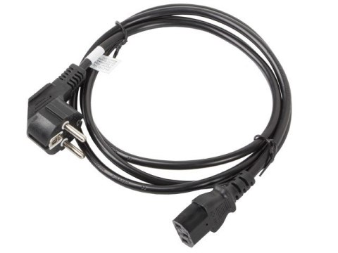 Kabel Lanberg CA-C13C-11CC-0018-BK (C13 / IEC C13 / IEC 320 C13 F - Schuko M; 1,8m; kolor czarny) Kabel Lanberg CA-C13C-11CC-0018-BK (C13 / IEC C13 / IEC 320 C13 F - Schuko M; 1,8m; kolor czarny)
