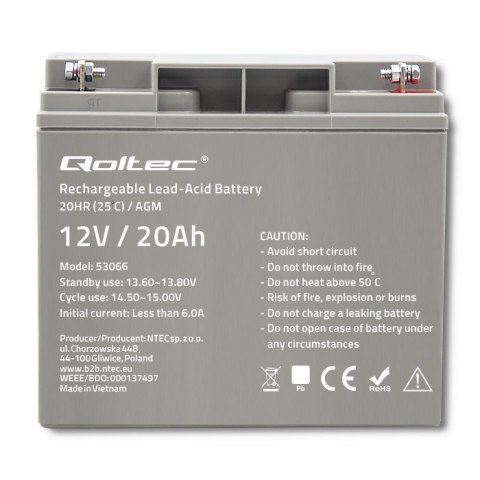 Akumulator AGM | 12V | 20Ah | max. 300A