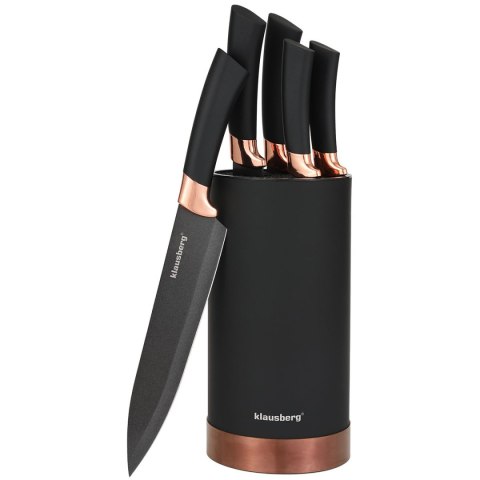 ZESTAW 5 KUCHENNYCH NOŻY W BLOKU KLAUSBERG KB-7614 ZESTAW 5 KUCHENNYCH NOŻY W BLOKU KLAUSBERG KB-7614