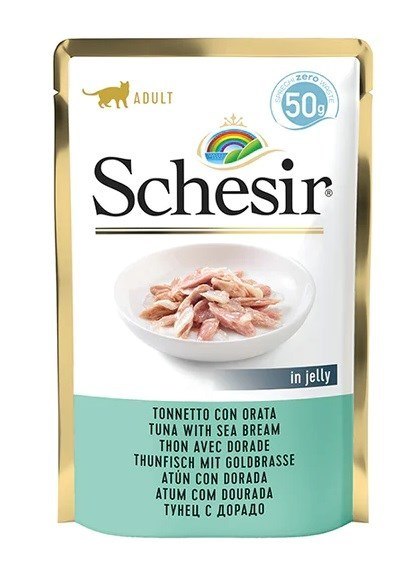 SCHESIR dla kotów Single Dish Tuńczyk z Doradą 50g SCHESIR dla kotów Single Dish Tuńczyk z Doradą 50g