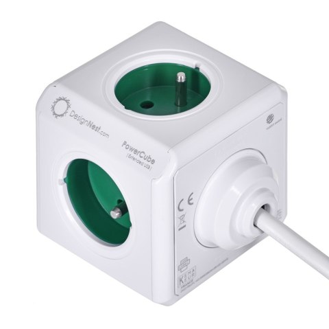 Przedłużacz allocacoc PowerCube Extended USB 2402GN/FREUPC (1,5m; kolor zielony) Przedłużacz allocacoc PowerCube Extended USB 2402GN/FREUPC (1,5m; kolor zielony)