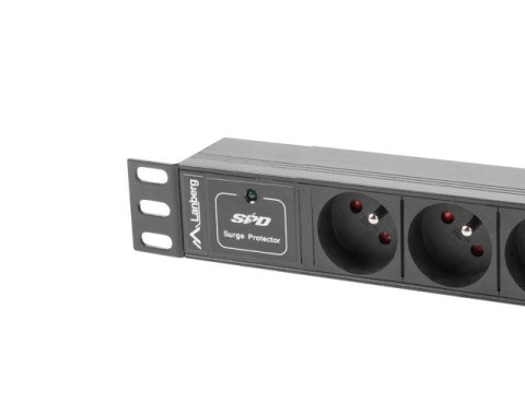 Listwa RACK Lanberg PDU-03E-0200-IEC-BK (3 x Typ E; 10 A; 2m; kolor czarny) Listwa RACK Lanberg PDU-03E-0200-IEC-BK (3 x Typ E; 10 A; 2m; kolor czarny)