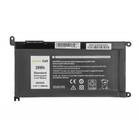 GREEN CELL BATERIA DE150 WDX0R WDXOR DO DELL INSPIRON 13 5378 5379 14 5482 15 5568 5578 5579 7560 7570 17 5770 3400MAH 11.4V GREEN CELL BATERIA DE150 WDX0R WDXOR DO DELL INSPIRON 13 5378 5379 14 5482 15 5568 5578 5579 7560 7570 17 5770 3400MAH 11.4V
