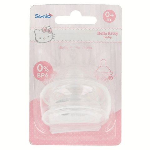 Hello Kitty - Smoczek silikonowy do butelki 0 m+ (2 szt) Hello Kitty - Smoczek silikonowy do butelki 0 m+ (2 szt)