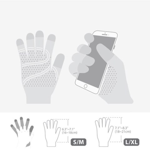 Moshi Digits Touchscreen Gloves - Rękawiczki dotykowe do smartfona (L) (Dark Gray) Moshi Digits Touchscreen Gloves - Rękawiczki dotykowe do smartfona (L) (Dark Gray)