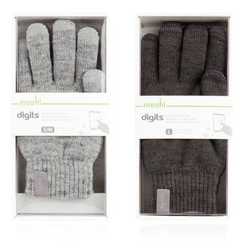 Moshi Digits Touchscreen Gloves - Rękawiczki dotykowe do smartfona (L) (Dark Gray) Moshi Digits Touchscreen Gloves - Rękawiczki dotykowe do smartfona (L) (Dark Gray)