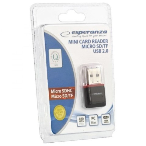 Czytnik kart Esperanza EA134K (Zewnętrzny; MicroSD, MicroSDHC) Czytnik kart Esperanza EA134K (Zewnętrzny; MicroSD, MicroSDHC)