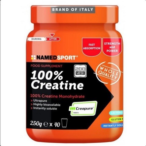 NAMEDSPORT kreatyna 100% proszek 250g NAMEDSPORT kreatyna 100% proszek 250g