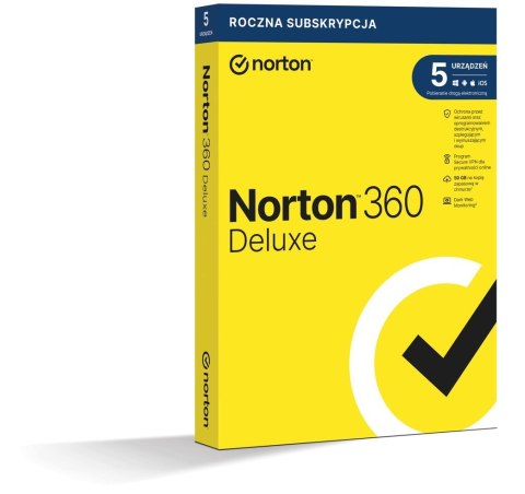 Norton 360 Deluxe 5D/12M BOX (NIE WYMAGA KARTY) Norton 360 Deluxe 5D/12M BOX (NIE WYMAGA KARTY)