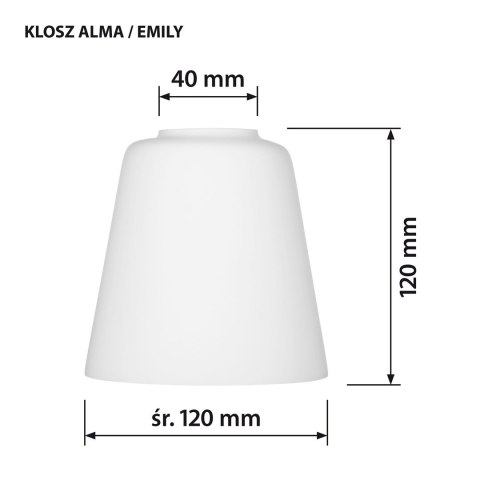 Klosz do lampy ALMA Klosz do lampy ALMA