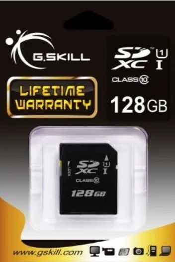 G.SKILL SDXC 128GB CLASS 10 UHS-I FF-SDXC128GN-U1 G.SKILL SDXC 128GB CLASS 10 UHS-I FF-SDXC128GN-U1