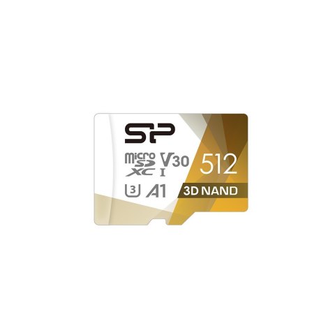 Karta pamięci Silicon Power microSDXC Superior Pro 512GB V30 UHS-1 U3 A1 + ADAPTER microSD-SD Karta pamięci Silicon Power microSDXC Superior Pro 512GB V30 UHS-1 U3 A1 + ADAPTER microSD-SD
