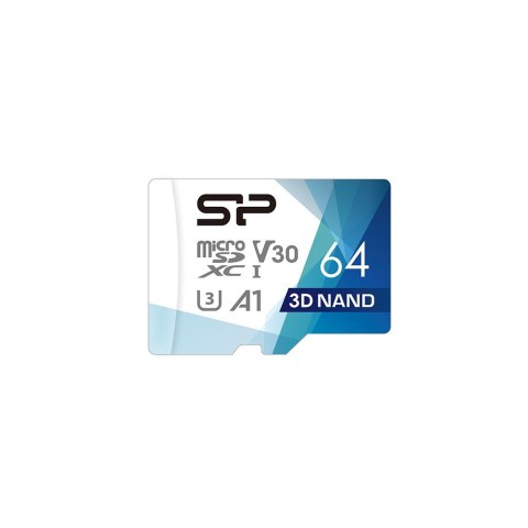 Karta pamięci Silicon Power microSDXC Superior Pro 64GB V30 UHS-1 U3 A1 + ADAPTER microSD-SD (SP064GBSTXDU3V20AB) Karta pamięci Silicon Power microSDXC Superior Pro 64GB V30 UHS-1 U3 A1 + ADAPTER microSD-SD (SP064GBSTXDU3V20AB)