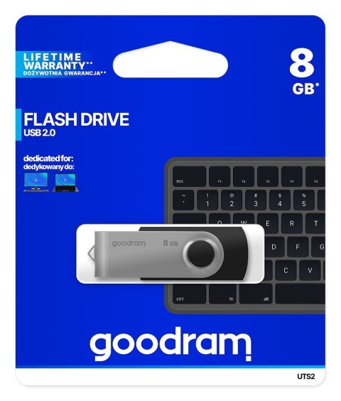 Pendrive GoodRam Twister UTS2-0080K0R11 (8GB; USB 2.0; kolor czarny) Pendrive GoodRam Twister UTS2-0080K0R11 (8GB; USB 2.0; kolor czarny)