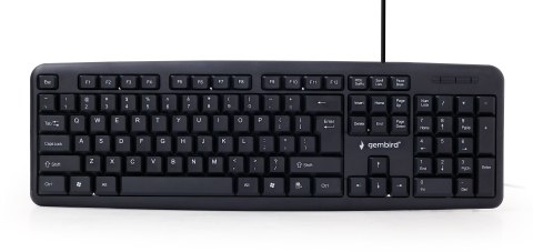 Klawiatura GEMBIRD KB-U-103 (USB 2.0; (US); kolor czarny) Klawiatura GEMBIRD KB-U-103 (USB 2.0; (US); kolor czarny)