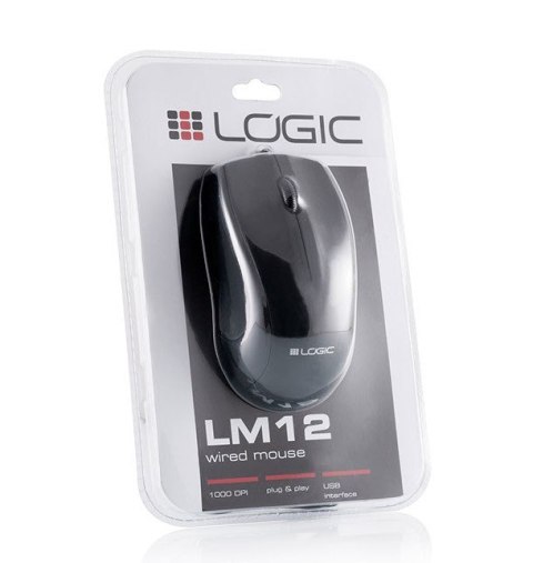 Mysz MODECOM LM12 M-LC-LM12 (optyczna; 1000 DPI; kolor czarny) Mysz MODECOM LM12 M-LC-LM12 (optyczna; 1000 DPI; kolor czarny)