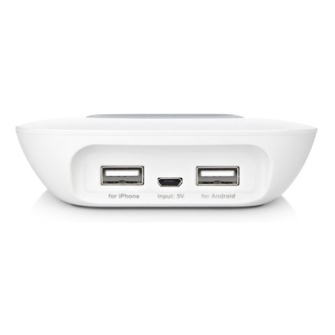 Budi - Ładowarka bezprzewodowa Qi oraz + porty USB (Biały) Budi - Ładowarka bezprzewodowa Qi oraz + porty USB (Biały)